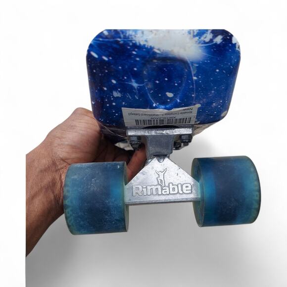 Rimable Penny Board 22" Skateboard Complete Galaxy Blue - Picture 3 of 8